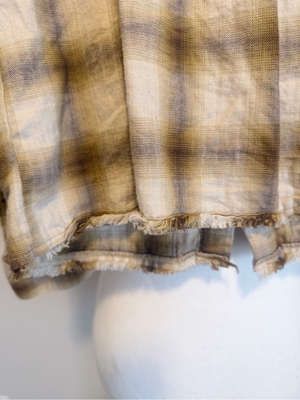 Zara girls button down plaid long sleeve shirt size 8-9 - Picture 6 of 9